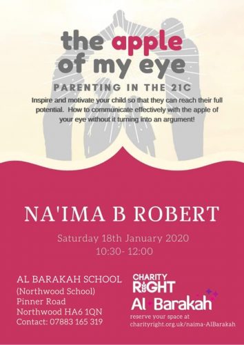 Parenting in the 21C – a talk by Sr Na’ima B Robert at Al Barakah School